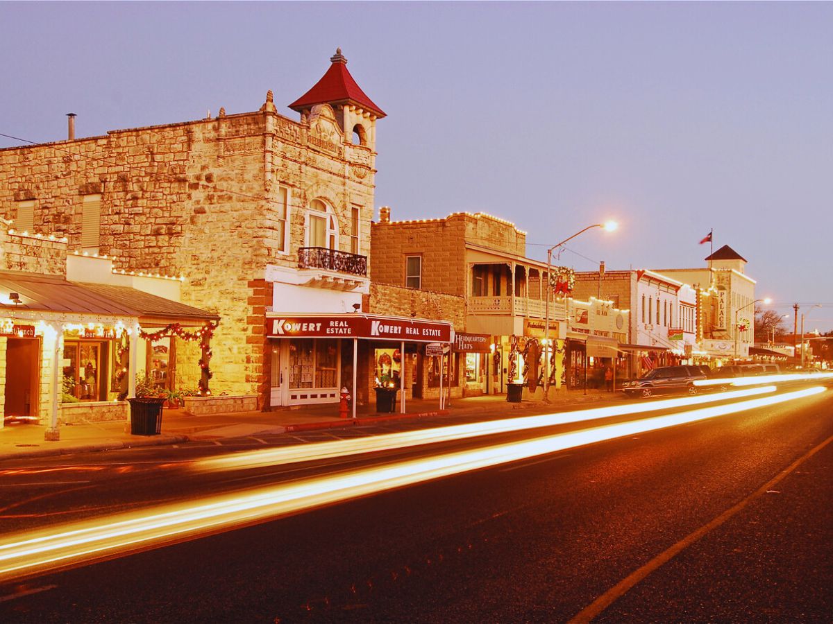 East end of downtown, Fredericksburg, TX