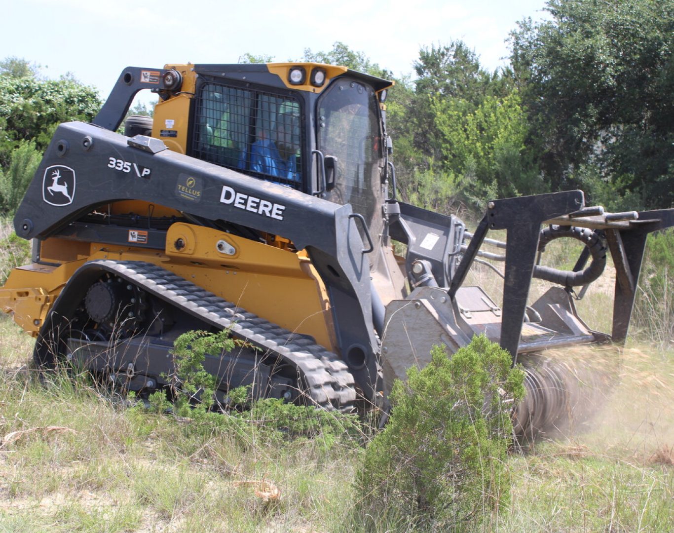 Precision land clearing in Blanco County, TX hill country